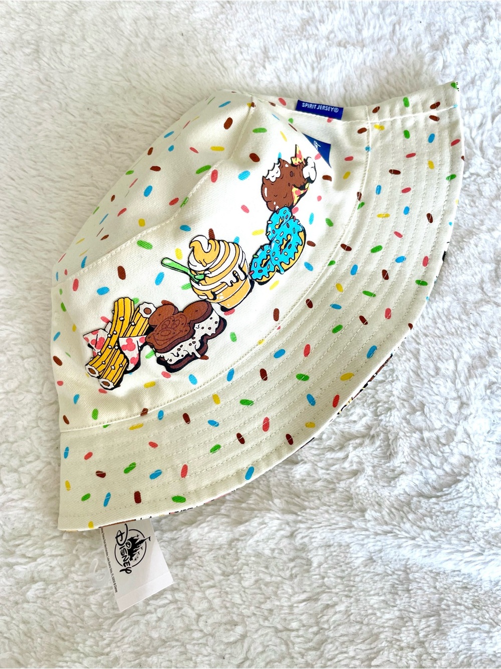 Disney Parks Spirit Jersey Snacks Reversible Bucket Hat